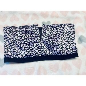 Victoria's Secret Corset Top Women Large Purple Heart Lip Print Strapless Sexy